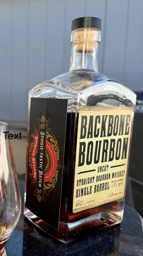 Single Barrel Bourbon — Backbone, Stogietastic Batch